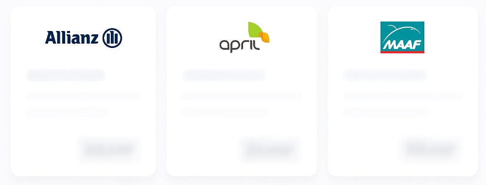 Aperçu des offres floutées mutuelle